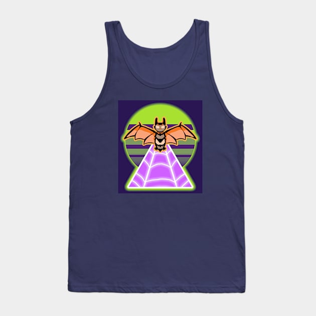 Rad Synth Halloween Bat Tank Top by VixenwithStripes